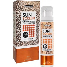 FREZYDERM Sun Screen On The Move SPF50, Αντηλιακό Σπρέι Προσώπου - 75ml