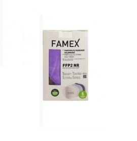 FAMEX Μάσκα Προστασίας KN95 FFP2, Μωβ, Κουτί -  10τεμ