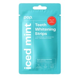 POP. Iced Mint Teeth Whitening Strips, Ταινίες Λεύκανσης Δοντιών με Γεύση Μέντα -7τμχ