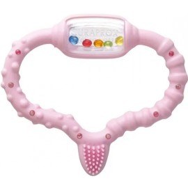 CURAPROX Teething Ring with Massaging Toothbrush, Κρίκος Οδοντοφυΐας Ροζ