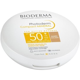 BIODERMA Photoderm Compact Mineral, Golden SPF50+, Αντηλιακή Πούδρα με 100% Ορυκτά - 10gr