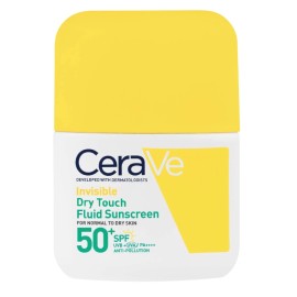 CERAVE Invisible Dry Touch Fluid Sunscreen, Αντηλιακό Προσώπου SPF50+ -50ml