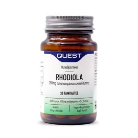 QUEST Rhodiola 250mg, Συμπλήρωμα Διατροφής με Εκχύλισμα Ρίζας Ροδιόλα - 30tabs