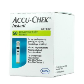 ROCHE Accu - Chek Instant Strips, Ταινίες Μέτρησης Σακχάρου - 50τμχ