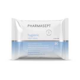 PHARMASEPT Hygienic Intim Wipes, Υγρά Μαντηλάκια Καθαρισμό της Ευαίσθητης & Περιπρωκτικής Περιοχής - 20τεμ