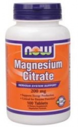 NOW FOODS Magnesium Citrate 200mcg - 100tabs