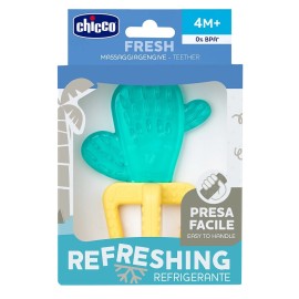 CHICCO Fresh Teether, Δροσιστικός Κρίκος Οδοντοφυίας 4Μ+, Cactus - 1τεμ