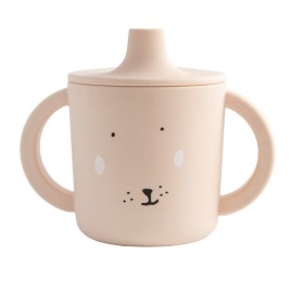 TRIXIE Silicone Sippy Cup Mrs Rabbit, Κύπελλο Σιλικόνης με Χερούλια 207ml - 1τεμ