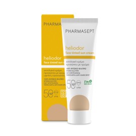 PHARMASEPT Heliodor Face Tinted Sun Cream SPF50, Αντηλιακή Κρέμα Προσώπου με Χρώμα - 50ml
