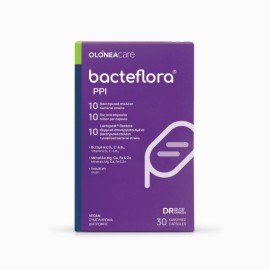 OLONEA BacteFlora PPI, Συνδυασμός Προβιοτικών & Πρεβιοτικού για Φαρμακευτική Αγωγή με  PPI -30caps