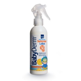 INTERMED BabyDerm Sunscreen Lotion SPF50, Παιδικό ΑντηλιακόΓαλάκτωμα για Παιδιά από 6 Μηνών - 200ml