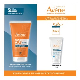 AVENE Promo Intense Protect Αντηλιακό για Σώμα & Πρόσωπο SPF50+ -150ml & ΔΩΡΟ After Sun Restorative Lotion, Λοσιόν Επανόρθωσης -50ml, 1σετ