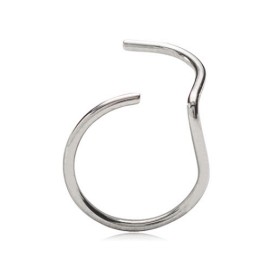 BLOMDAHL Natural Titanium Ring Left 8mm B – Nose / 130, Σκουλαρίκι Μύτης από Τιτάνιο - 1τεμ