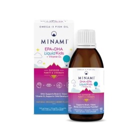 MINAMI EPA & DHA Liquid Kids & Vitamin D3, Συμπλήρωμα Διατροφής με EPA + DHA για Παιδιά - 100ml