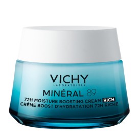 VICHY Mineral 89 Hydrating Booster Rich Cream, Κρέμα Ενυδάτωσης 72Ω Πλούσιας Υφής - 50ml