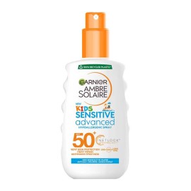 GARNIER Ambre Solaire Kids Sensitive Spray SPF50+, Παιδικό Αντηλιακό Σπρέι για Eυαίσθητες Eπιδερμίδες - 200ml