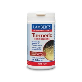 LAMBERTS Turmeric Fast Release, Τιτλοδοτημένο Εκχύλισμα Κουρκουμά - 120tabs