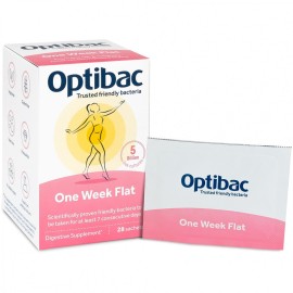 OPTIBAC One Week Flat, Προβιοτικά για Επίπεδη Κοιλιά - 28φακελάκια