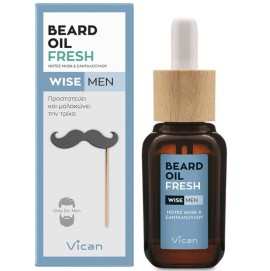 VICAN Wise Men Beard Oil, Fresh - 30ml