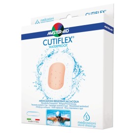 MASTER AID Cutiflex Waterproof ,Αδιάβροχες Αυτοκόλλητες Γάζες 10x6cm - 5τεμ