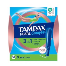 TAMPAX Pearl Compak Super, Ταμπόν με Απλικατέρ - 16τεμ.