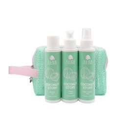 ALOE COLORS Promo Coconut Story Summer Bag/ Shower Gel, Αφρόλουτρο -100ml & Body Lotion, Ενυδατική Σώματος -100ml & Hair & Body Mist -100ml & ΔΩΡΟ Νεσεσέρ, 1σετ