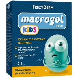 FREZYDERM Macrogol Kids 3350 Powder, Σκόνη για Συμπτωματική Θεραπεία Δυσκοιλιότητας σε Παιδιά - 20 φάκελοι x 10gr