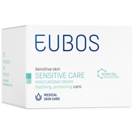 EUBOS Sensitive Care Moisturizing Cream, Ενυδατική Κρέμα Ημέρας Προσώπου - 50ml