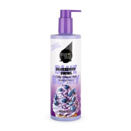 NATURA SIBERICA Organic Shop Silky Shower Gel Blueberry Swirl, Αφρόλουτρο για Απαλή Επιδερμίδα με Εκχύλισμα Μύρτιλου - 400ml