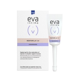 INTERMED Eva Intima Restore Vaginal Gel pH3.8, Κολπική Γέλη σε Εφαρμοστές Μιας Χρήσης - 9τεμ