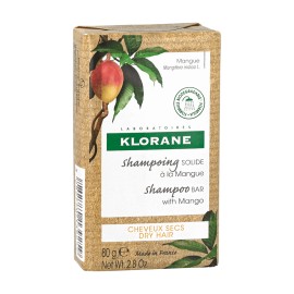 KLORANE Solid Shampoo Mangue, Στερεό Σαμπουάν με Μάνγκο - 80gr