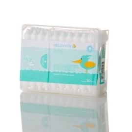 HELENVITA Baby Cotton Buds, Μπατονέτες Ασφαλείας - 50τεμ