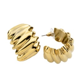 NOVITA Σκουλαρίκια απο Ατσάλι σε Χρυσό -1 ζευγάρι