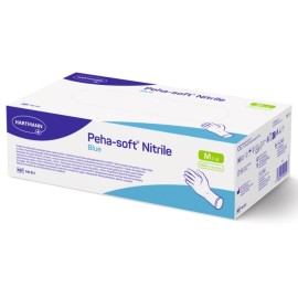 HARTMANN Peha-Soft Nitrile Blue, Εξεταστικά Γάντια Νιτριλίου Χωρίς Πούδρα Μπλε, Medium -150τεμ
