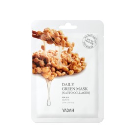YADAH Daily Green Mask, Natto Collagen, Υφασμάτινη Μάσκα από Βamboo που Eνισχύει με Kολλαγόνο - 1τεμ
