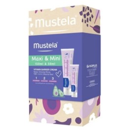 MUSTELA Promo Maxi & Mini Vitamin Barrier Cream, Kρέμα για την Aλλαγή της Πάνας -150ml & 50ml, 1σετ