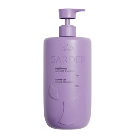 GARDEN Shower Gel Almond & Blueberry, Αφρόλουτρο με Άρωμα Αμύγδαλο & Μύρτιλο -1lt