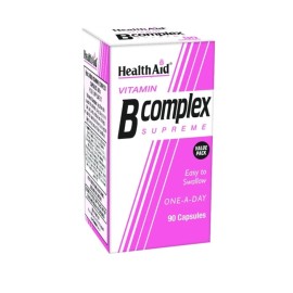 HEALTH AID B Complex Supreme, Συμπλήρωμα Διατροφής με Βιταμίνες του Συμπλέγματος Β - 90caps
