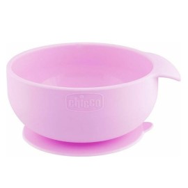 CHICCO Take Eat Easy, Μπολ Σιλικόνης με Βεντούζα Ροζ 6m+ -1τεμ
