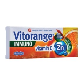 UNI-PHARMA Vitorange Immuno Vitamin C + Zn - 30 μασώμενα δισκία