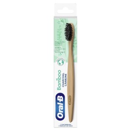 ORAL B Bamboo Toothbrush, Οδοντόβουρτσα απο Μπαμπού με Άθρακα, Μαύρη Normal - 1τεμ