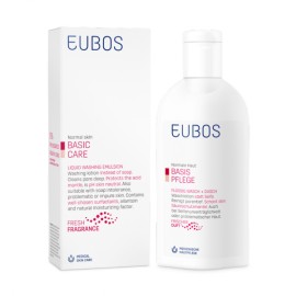 EUBOS Normal Skin Liquid Red Washing Emulsion, Υγρό Καθαρισμού Με Άρωμα - 200ml