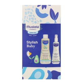 MUSTELA Stylish Baby, Gentle Shampoo, Απαλό Σαμπουάν για Βρέφη και Μωρά - 500ml & Hair Styler & Skin Freshener - 200ml