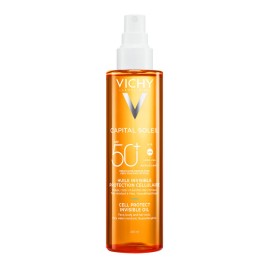VICHY Capital Soleil Cell Protect Invisible Oil SPF50+, Αόρατο Αντηλιακό Λάδι - 200ml