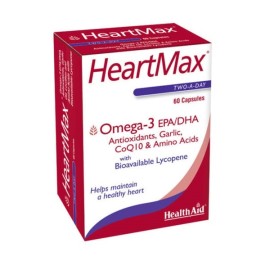 HEALTH AID HeartMax, Συμπλήρωμα Διατροφής για την Υγεία της Καρδιάς & του Κυκλοφορικού - 60caps