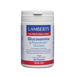 LAMBERTS Glucosamine & Phytodroitin Complex, 619mg Θειϊκής Γλυκοζαμίνης 2KCI & 110mg Φυτοδροϊτίνης - 120tabs