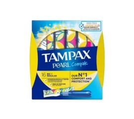 TAMPAX Pearl Compak Regular, Ταμπόν με Απλικατέρ - 16τμχ