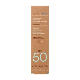 KORRES Red Grape Sunscreen SPF50, Κόκκινο Σταφύλι Αντηλιακή & Αντιρυτιδική Κρέμα Προσώπου - 50ml