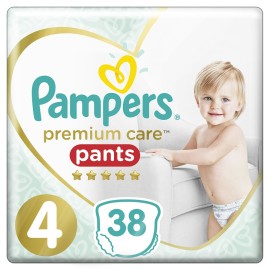 PAMPERS Premium Care Pants No 4 (9-15kg) - 38τεμ