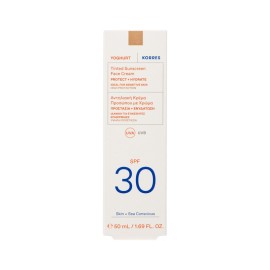 KORRES Yoghurt Tinted Sunscreen Face Cream SPF30, Αντηλιακή Κρέμα Προσώπου με Χρώμα - 50ml